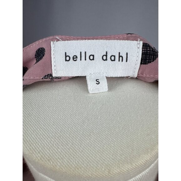 Bella Dahl Womens Sleeveless Pink & Black Polka Dot Blouse S - Picture 4 of 5